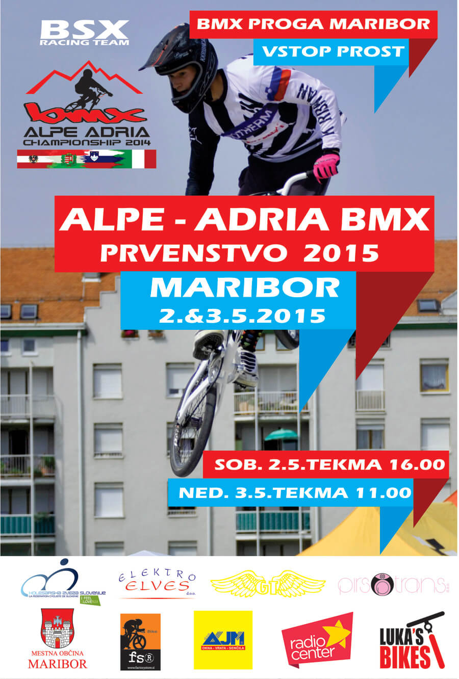 Prvenstvo Alpe-Adria 2. & 3. maja v Mariboru