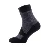 Sealskinz Vodoodporne Nogavice Walking Thin Ankle -Sivo črna -S